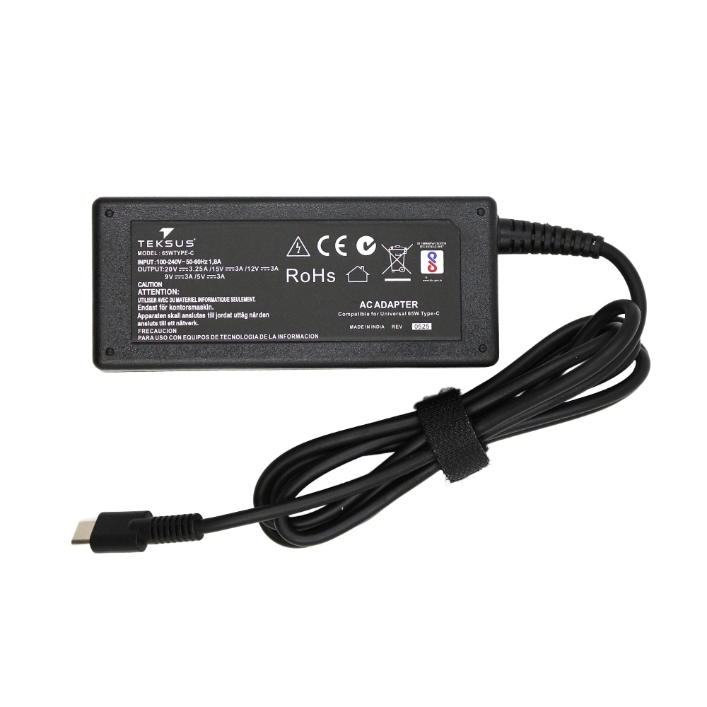 Teksus Compatible 65w | Type-C | Universal Laptop Adapter view 2